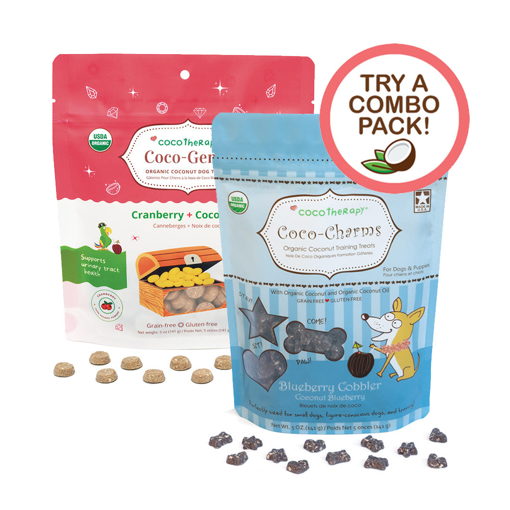 Berry Training Treat Combo - Coco-Charms Blueberry + Coco-Gems Cranberry