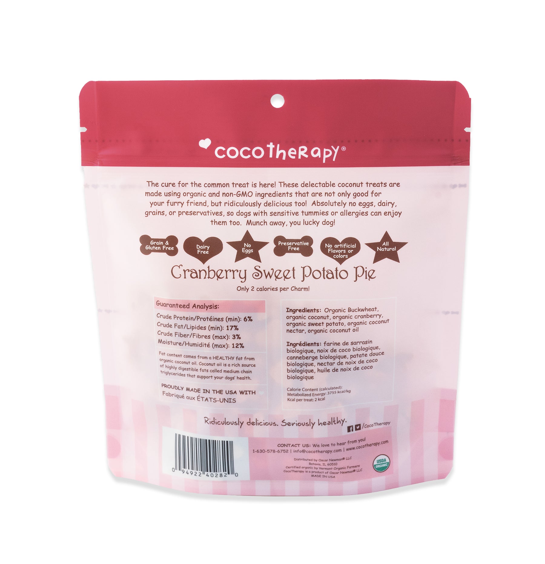 Coco-Charms Training Treats Berry Dessert Duo - Blueberry + Cranberry