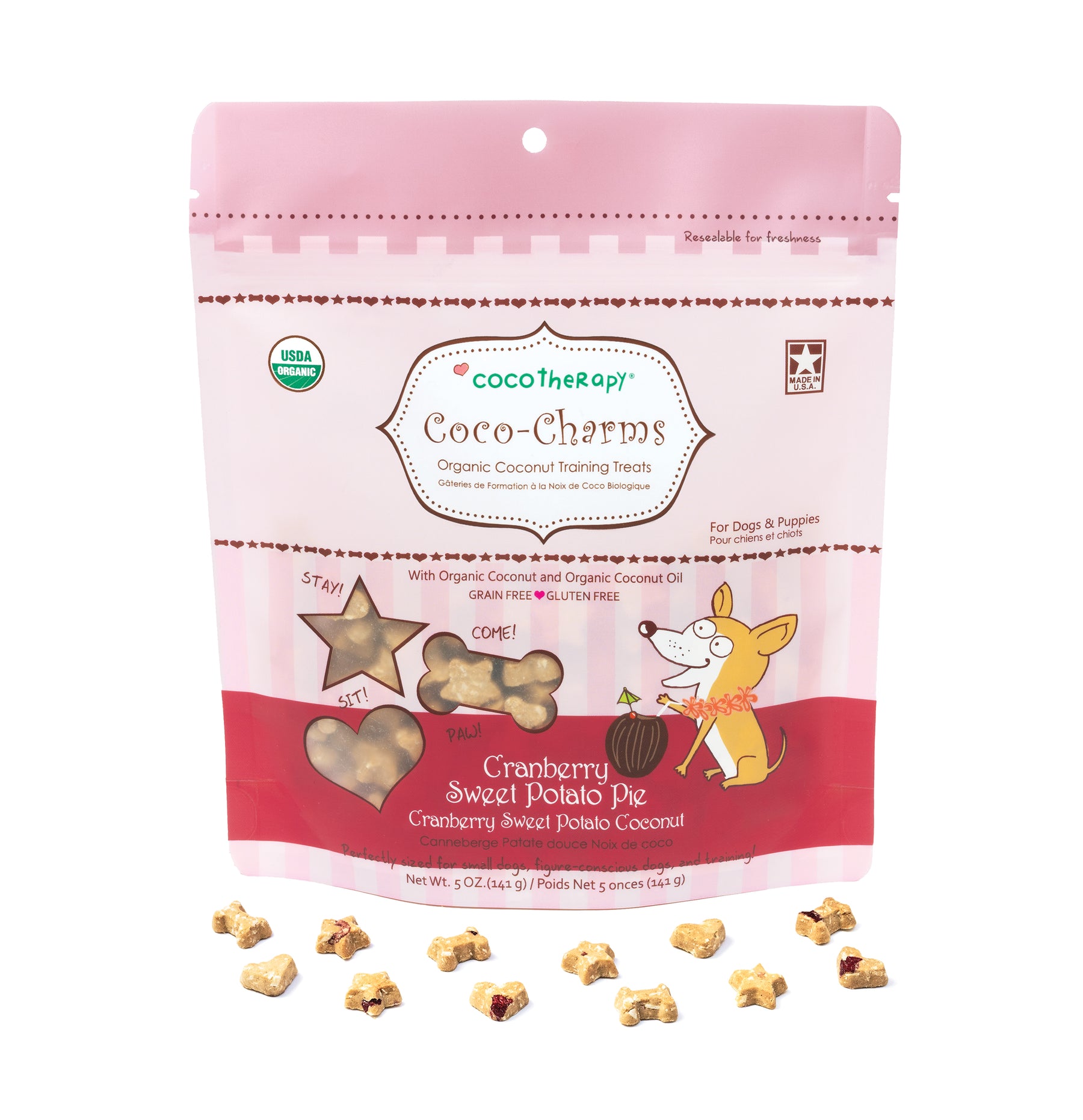 Coco-Charms Training Treats Berry Dessert Duo - Blueberry + Cranberry