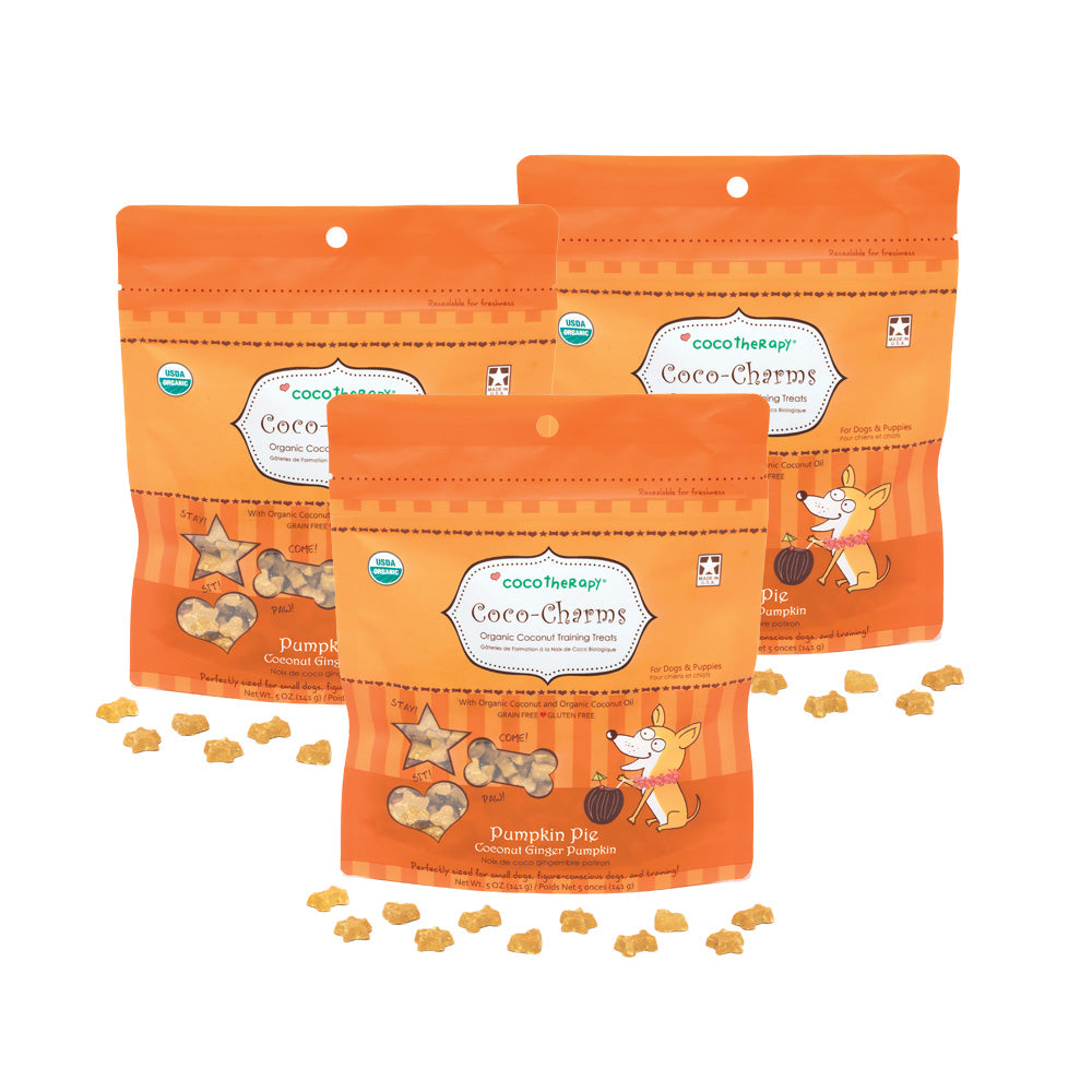 Coco-Charms Training Treats Pumpkin Pie - Organic Training Treat for dogs