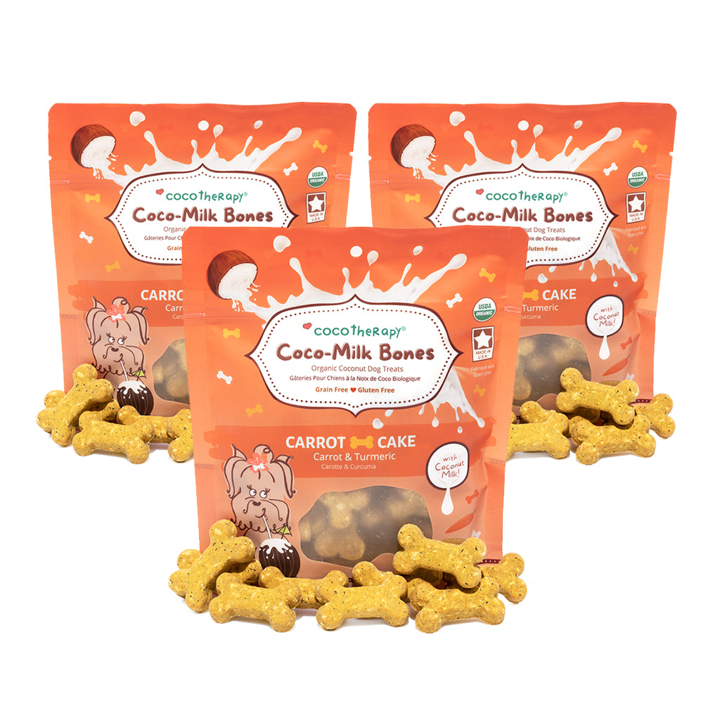 Coco-Milk Bones Carrot Cake Biscuit - Organic Coconut Treat for dogs