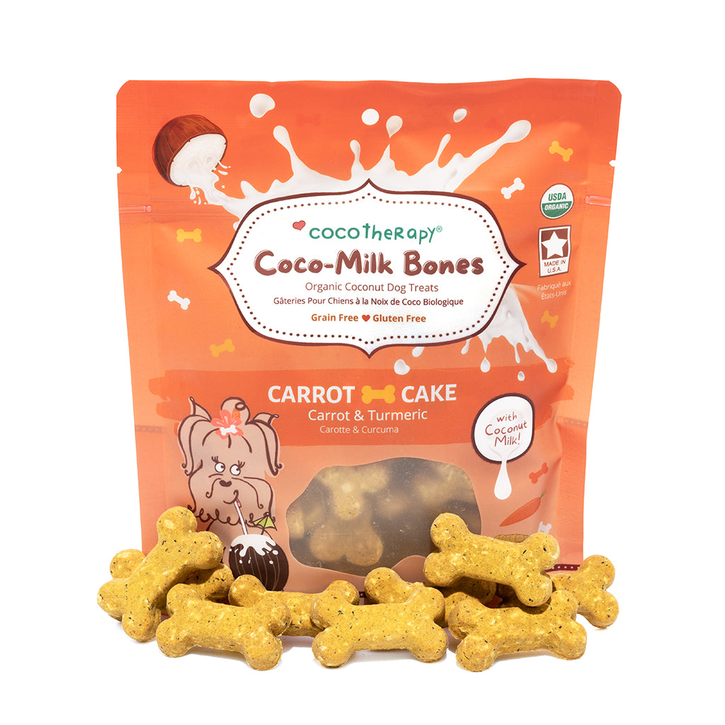Coco-Milk Bones Carrot Cake Biscuit - Organic Coconut Treat for dogs