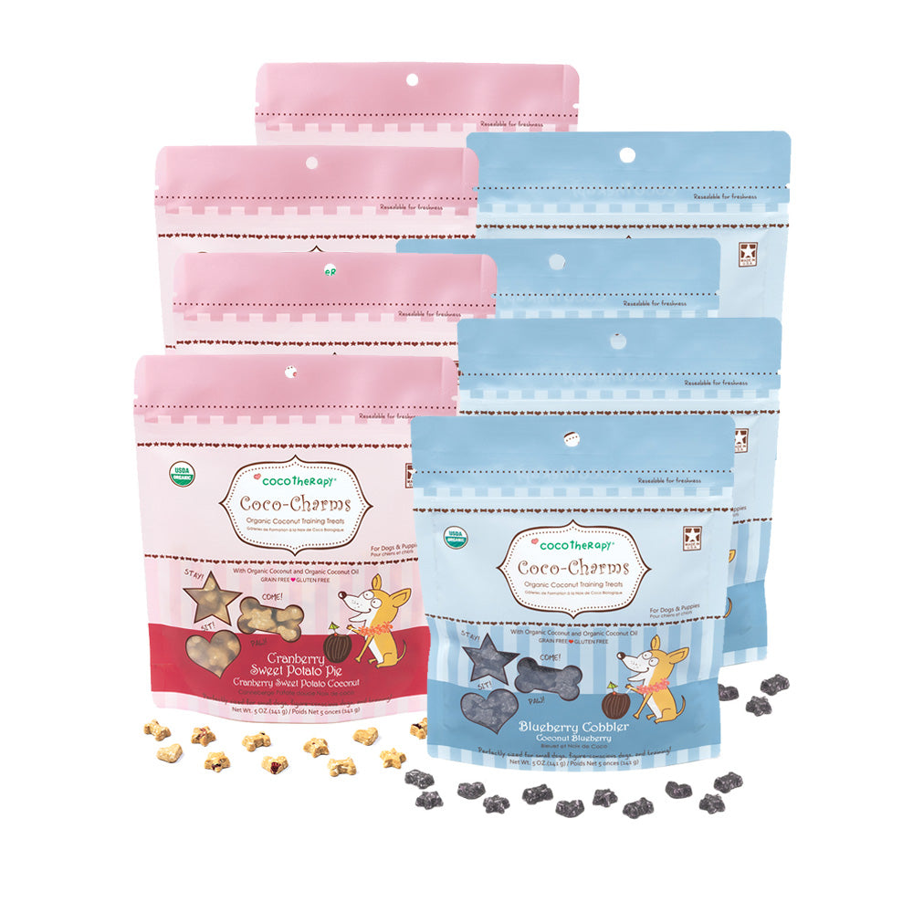 Coco-Charms Training Treats Berry Dessert Duo - Blueberry + Cranberry