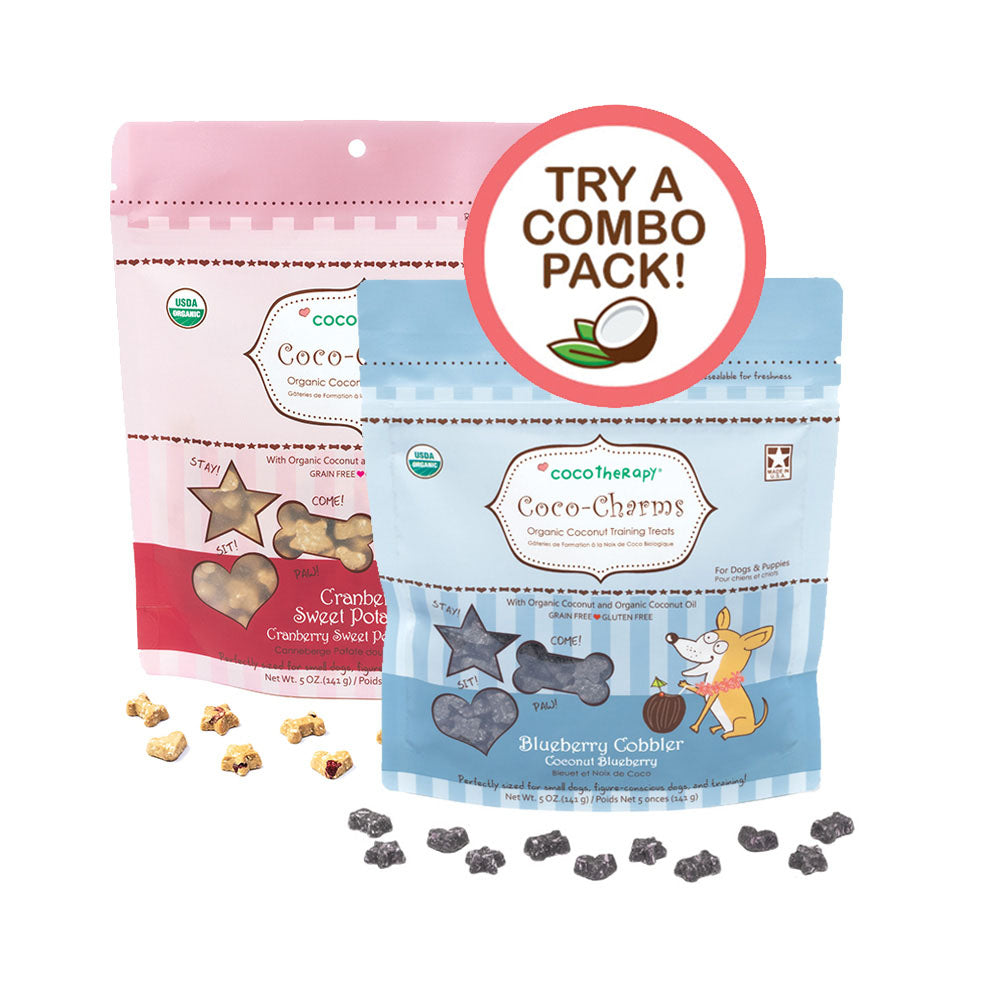 Coco-Charms Training Treats Berry Dessert Duo - Blueberry + Cranberry