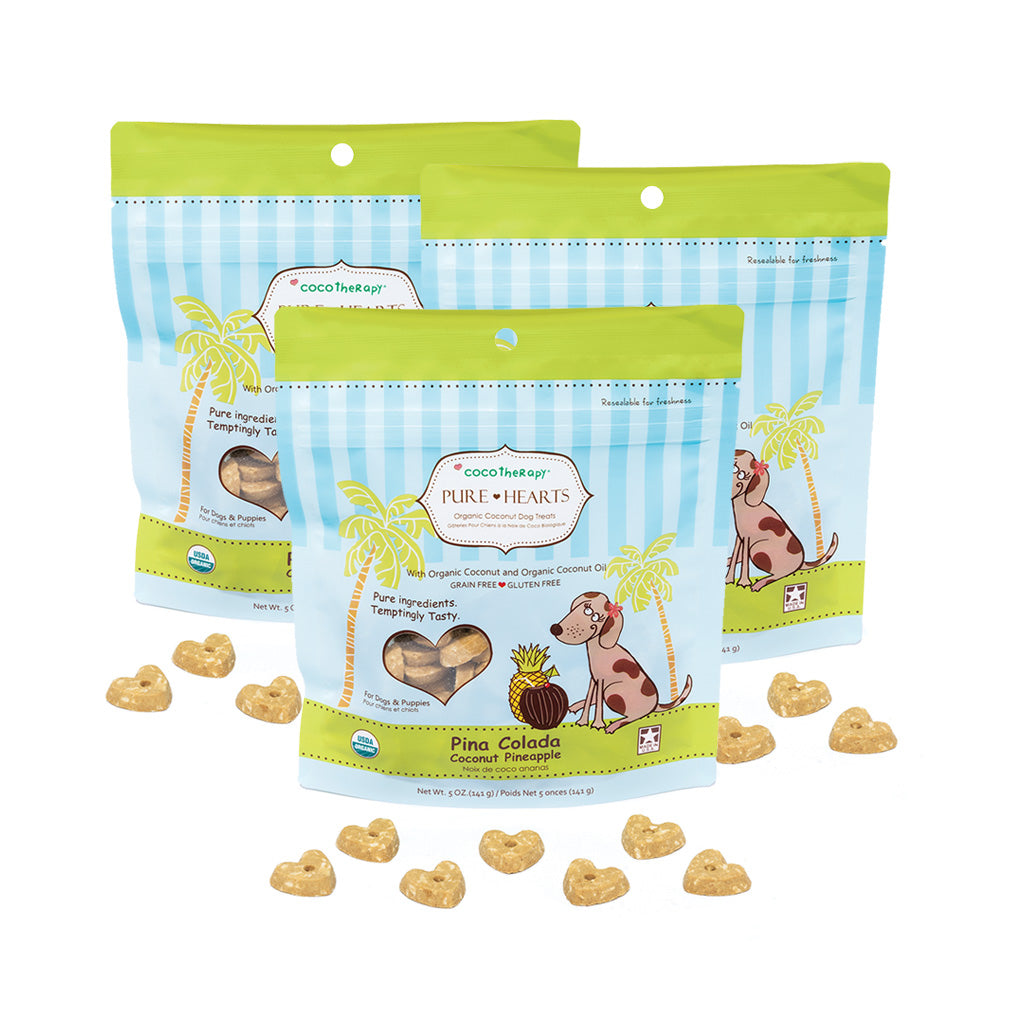 Pure Hearts Coconut Cookies Piña Colada - Organic Treat for dogs