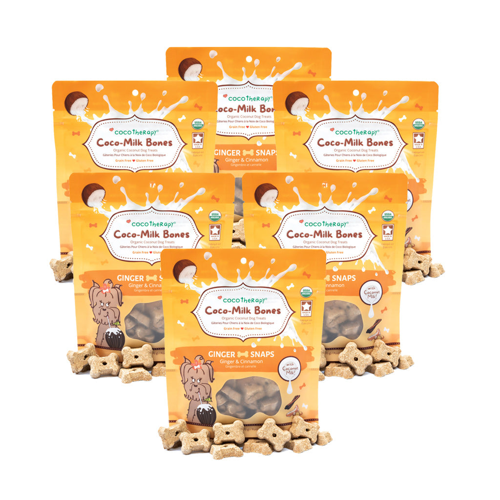 Coco-Milk Bones Ginger Snaps Biscuit - Organic Coconut Treat for dogs