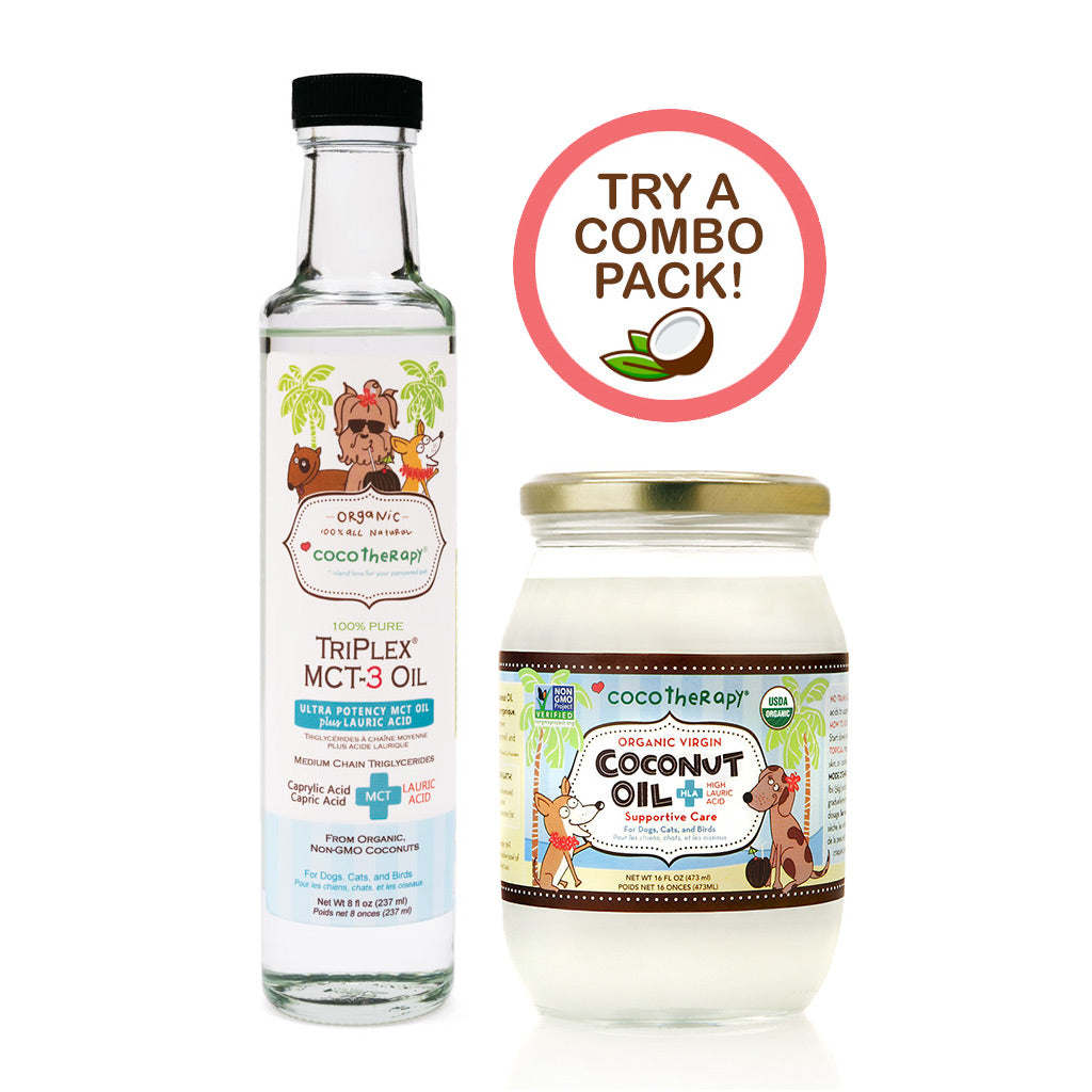 TriPlex™ MCT-3 Oil + Virgin Coconut Oil (16oz) | MCT Oil For Pets