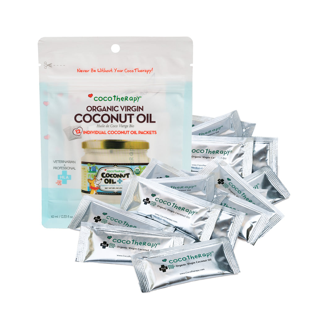 Coconut Oil Home & Go Combo -  Virgin Coconut Oil (16 oz) & Coconut Oil Portable Packets