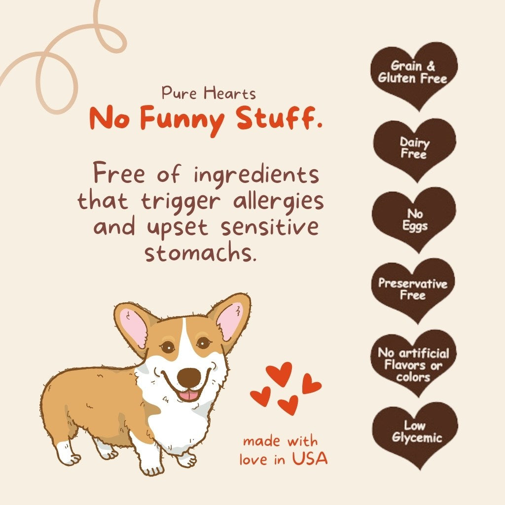 Pure Hearts Coconut Cookies Banana Brulée - Organic Treat for dogs