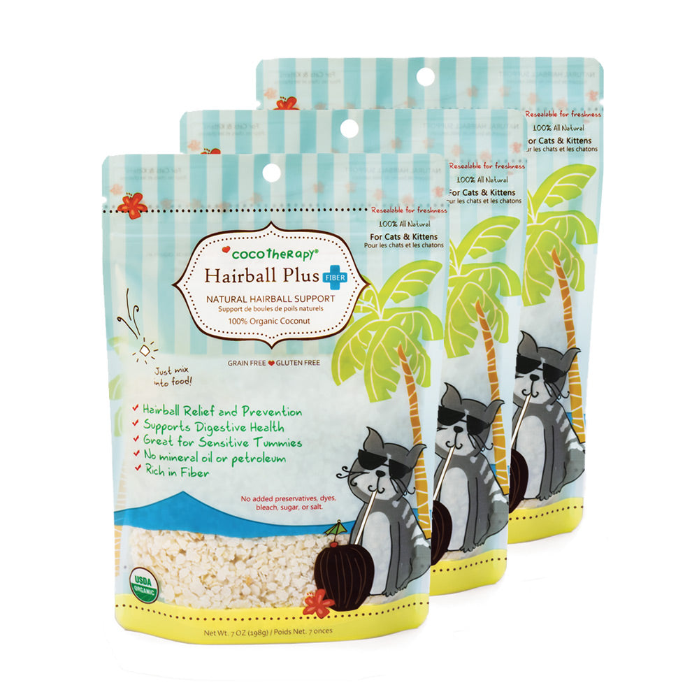 coconut cat hairball remedy | coconut good for cats