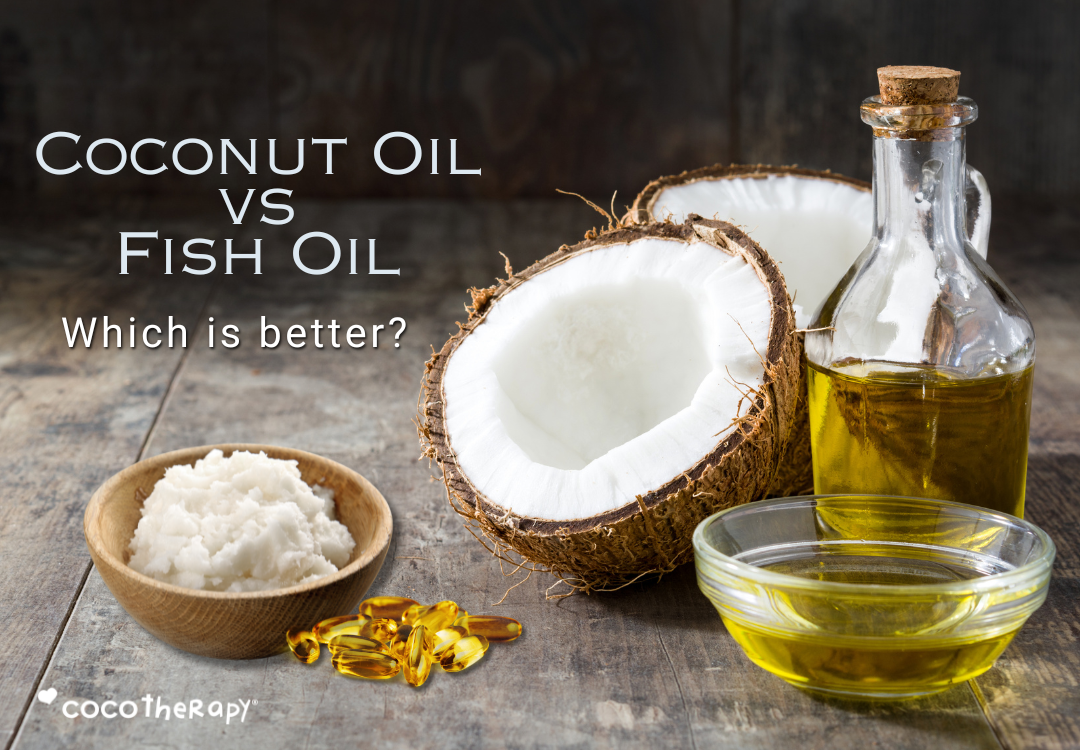 CocoTherapy Coconut Oil vs Fish Oil -- which is better for pets?