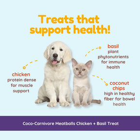 Chicken Lover Combo - Organ Bites! Chicken + Coco-Carnivore Meatballs Chicken