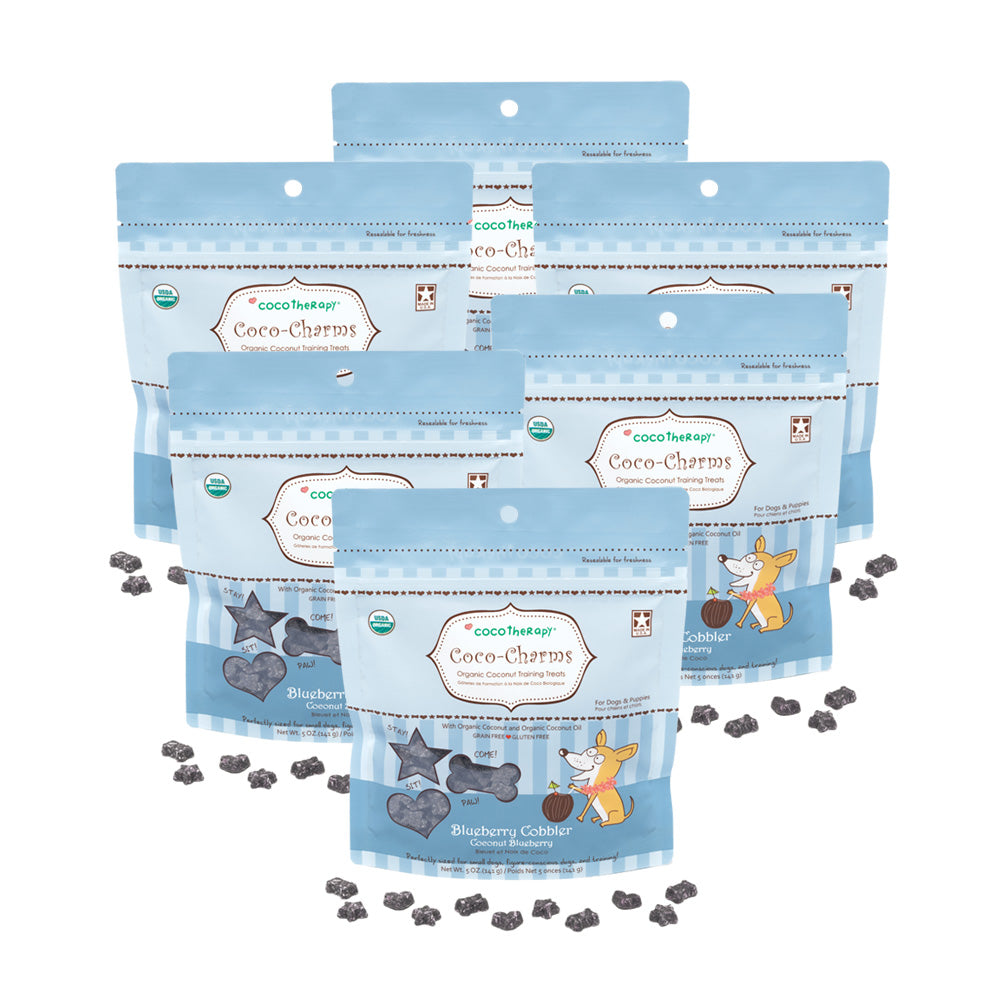 Coco-Charms Training Treats Blueberry Cobbler - Organic Training Treat for dogs