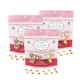 Coco-Charms Training Treats Cranberry Sweet Potato Pie - Organic Training Treat for dogs