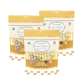 Coco-Charms Training Treats Peanut Butter Banana Blondie - Organic Training Treat for dogs