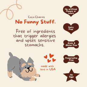 Coco-Charms Training Treats Pumpkin Pie - Organic Training Treat for dogs