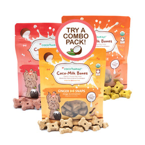 Coco-Milk Bones Triple Treat - Organic Coconut Biscuit Treats for dogs