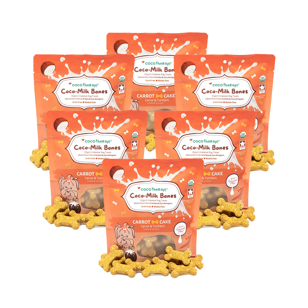 Coco-Milk Bones Carrot Cake Biscuit - Organic Coconut Treat for dogs