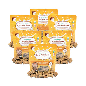 Coco-Milk Bones Ginger Snaps Biscuit - Organic Coconut Treat for dogs