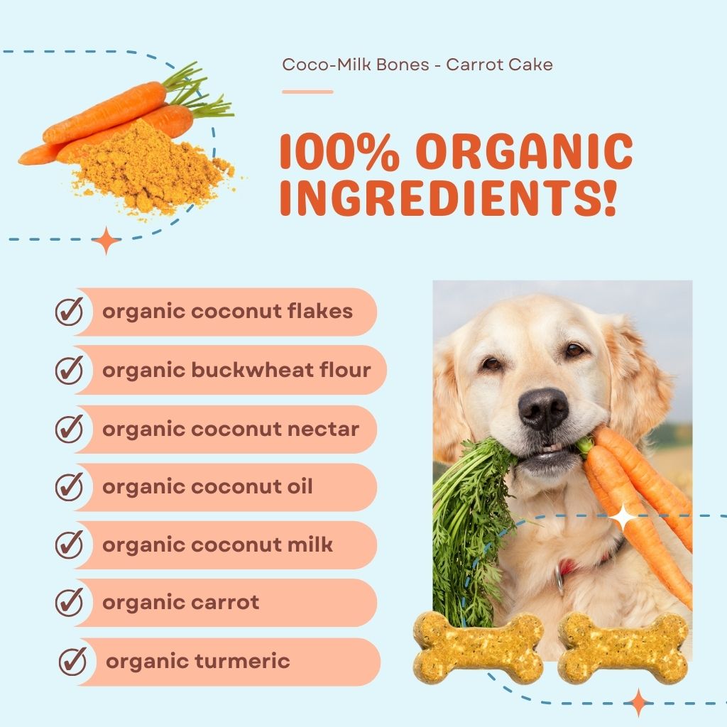Coco-Milk Bones Triple Treat - Organic Coconut Biscuit Treats for dogs