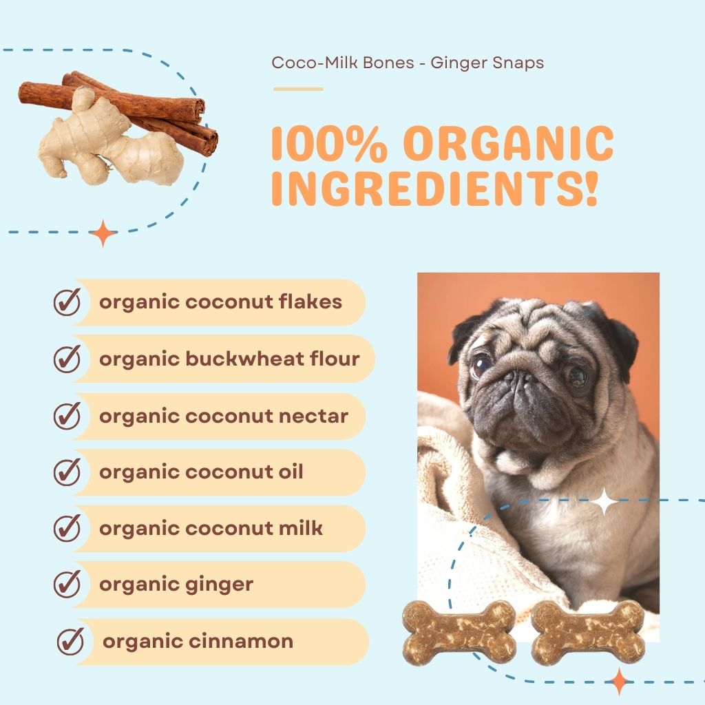 Coco-Milk Bones Triple Treat - Organic Coconut Biscuit Treats for dogs
