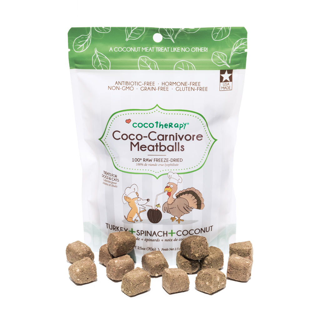 Coco-Carnivore Meatballs – Turkey + Spinach + Coconut