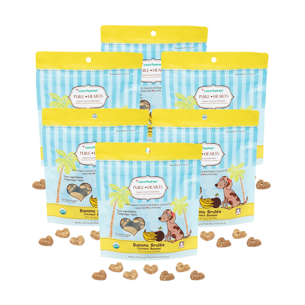Pure Hearts Coconut Cookies Banana Brulée - Organic Treat for dogs