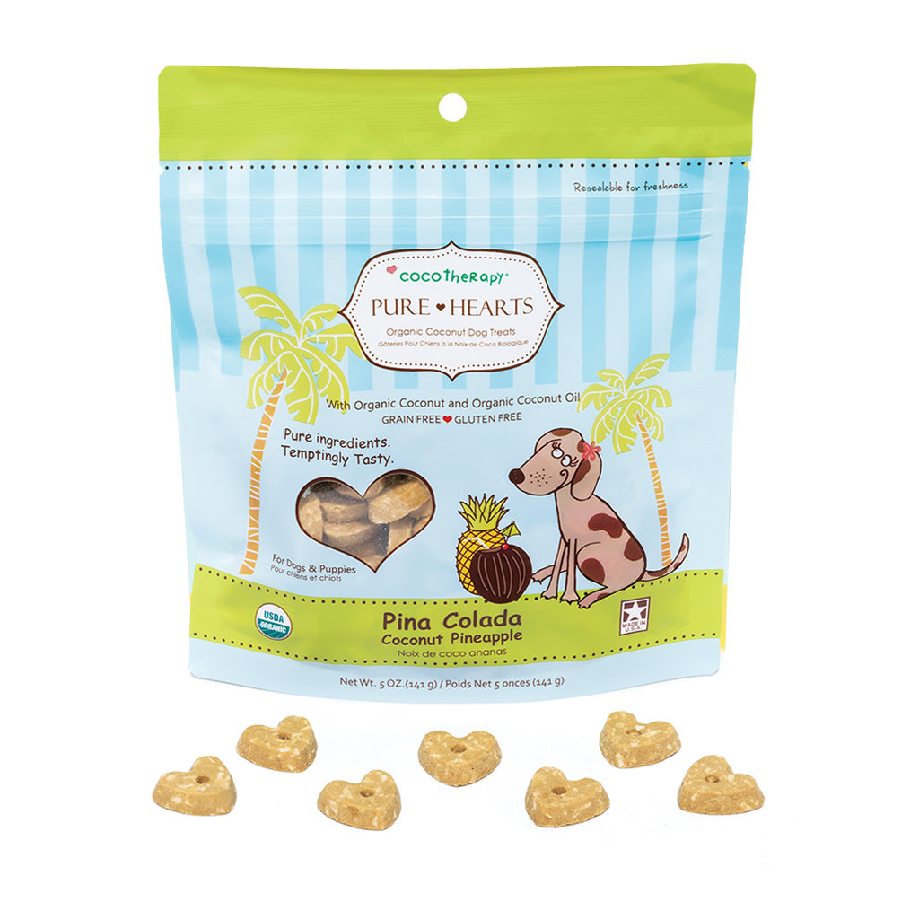 Pure Hearts Coconut Cookies Double Delight - Banana + Pina Colada - Organic Treats for dogs