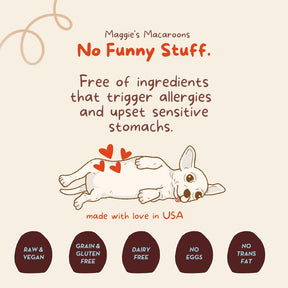 Maggie's Macaroons Coconut Lemoncello - Organic Coconut Treat for dogs