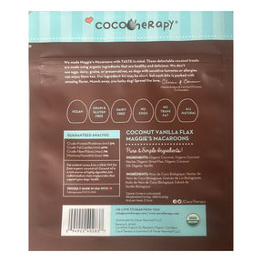 Maggie's Macaroons Coconut Vanilla Flax - Organic Coconut Treat for dogs