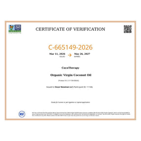 Organic Virgin Coconut Oil Refill Pouch (24 oz) - USDA Certified Organic Coconut Oil for dogs, cats, & birds