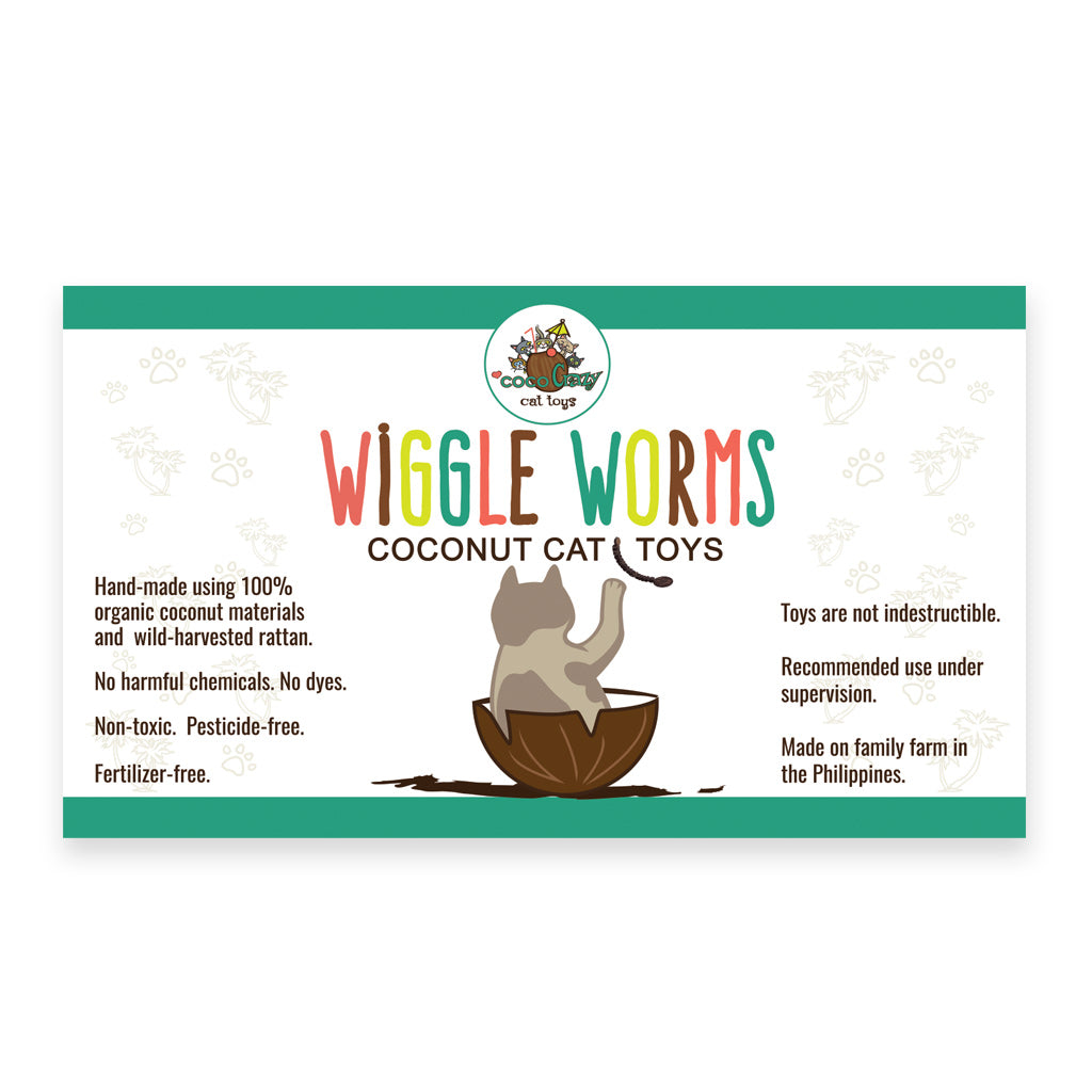 Wiggle Worms Cat Toy - 3 Pack