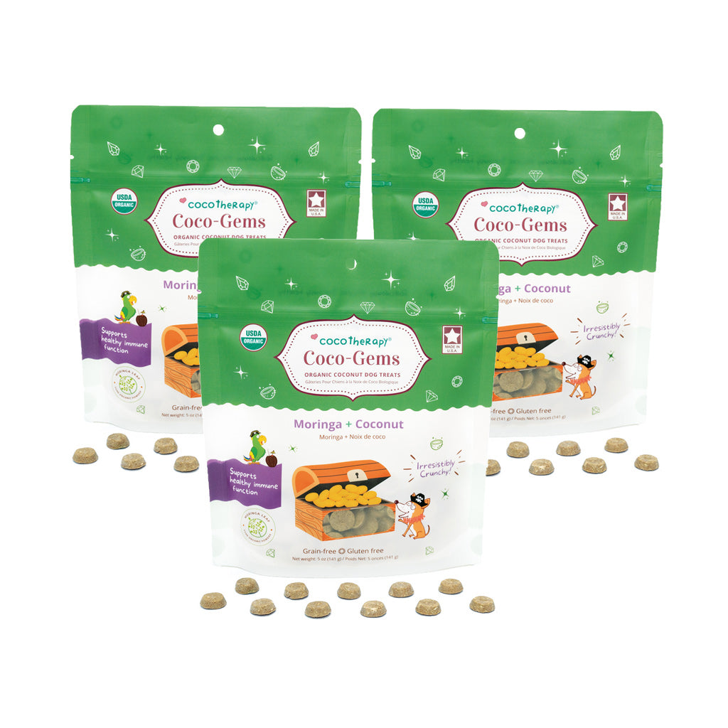 Coco-Gems Training Treats Moringa + Coconut - Organic Training Treat for dogs