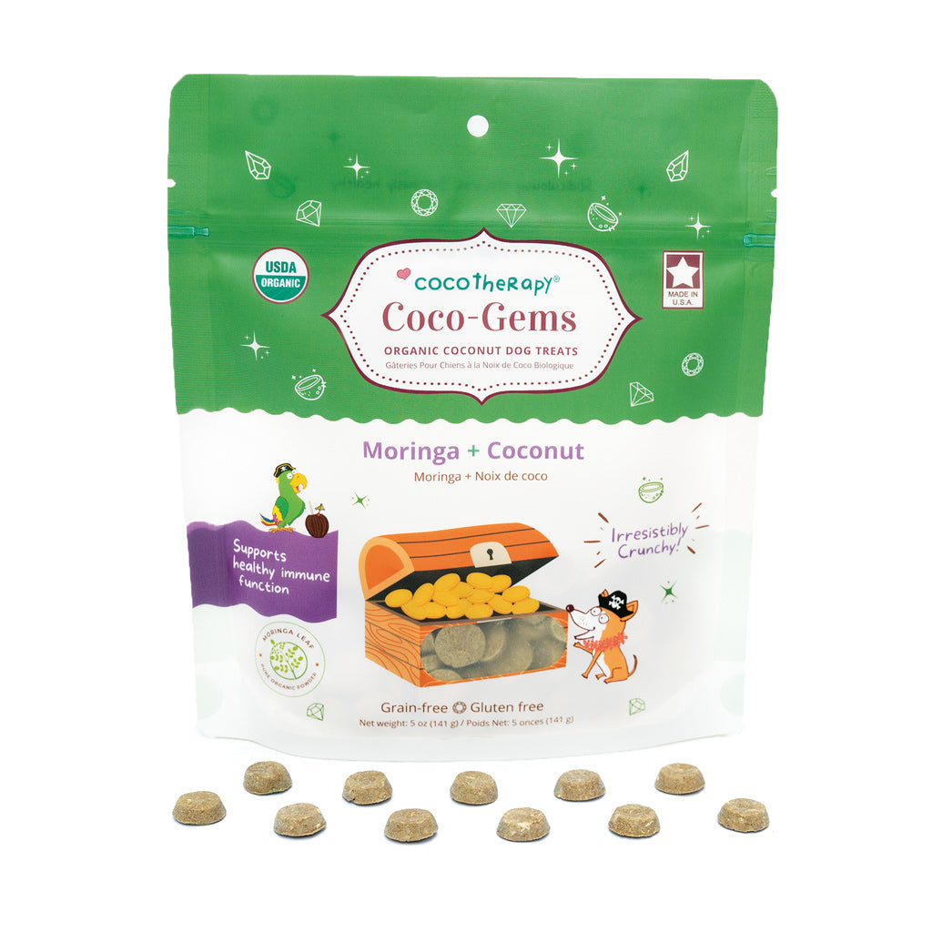 Coco-Gems Training Treats Moringa + Coconut - Organic Training Treat for dogs