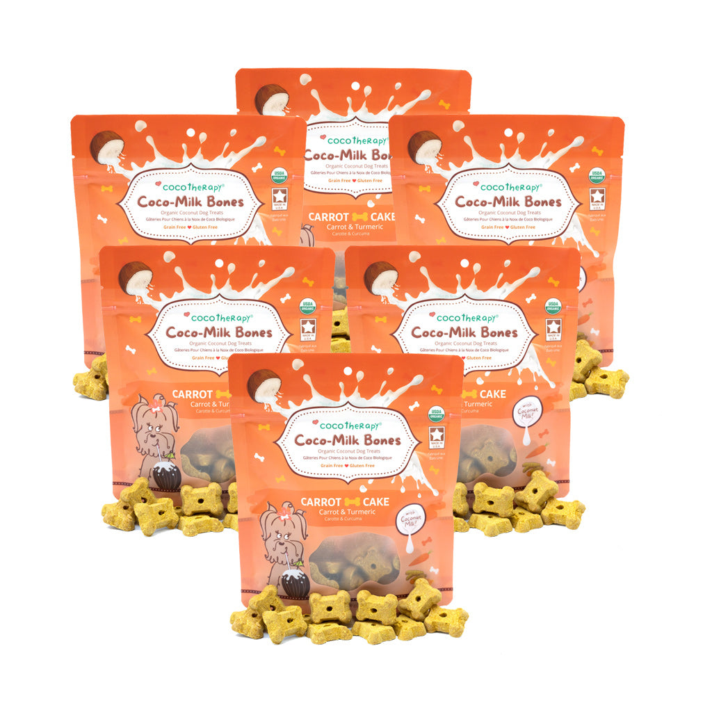 Coco-Milk Bones Carrot Cake Biscuit - Organic Coconut Treat for dogs