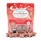 Coco-Milk Bones Red Velvet Biscuit - Organic Coconut Treat for dogs