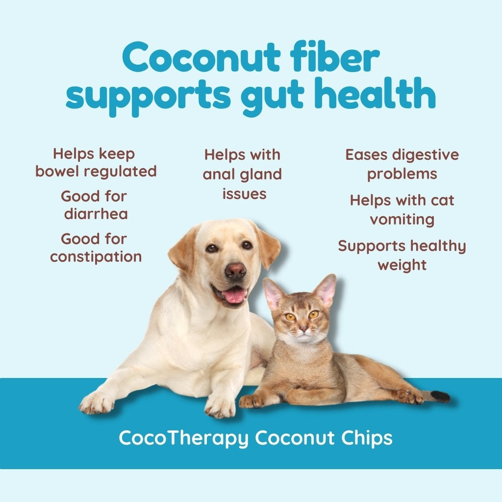 Organic Coconut Chips - Raw Coconut for dogs, cats, birds