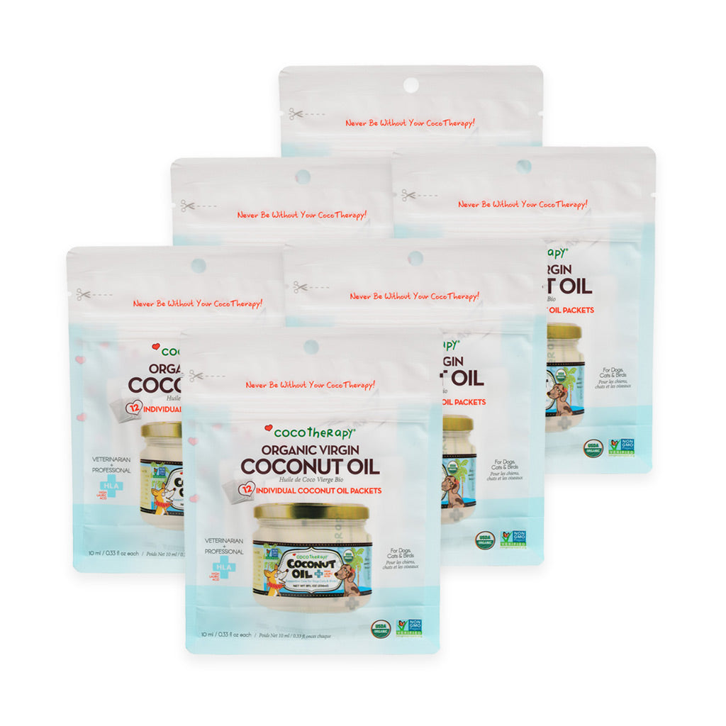 Coconut Oil Packets for Dogs & Cats | Travel Size Coconut Oil
