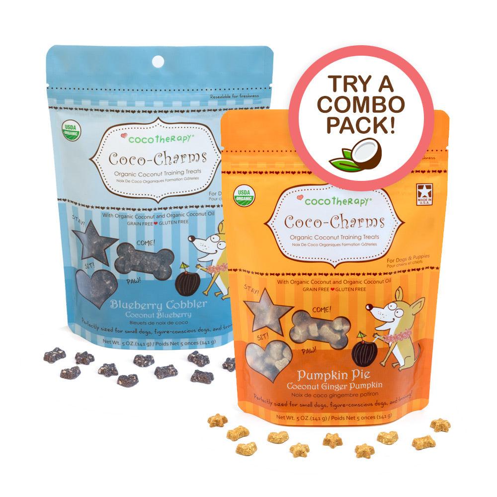 Coco-Charms Training Treats Double Delight - Organic Training Treats for dogs
