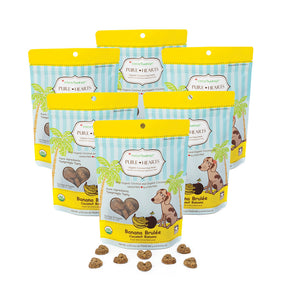 Pure Hearts Coconut Cookies Banana Brulée - Organic Treat for dogs