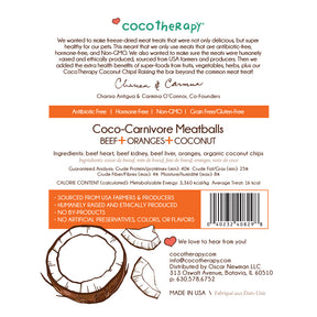 Coco-Carnivore Meatballs Triple Treat - Beef + Chicken + Turkey Combo - Raw Meat Treat for dogs and cats