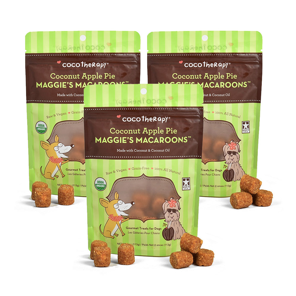 Maggie's Macaroons Coconut Apple Pie - Organic Coconut Treat for dogs
