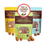 Maggie's Macaroons Triple Treat - Vanilla + Apple + Lemoncello - Organic Coconut Treat for dogs