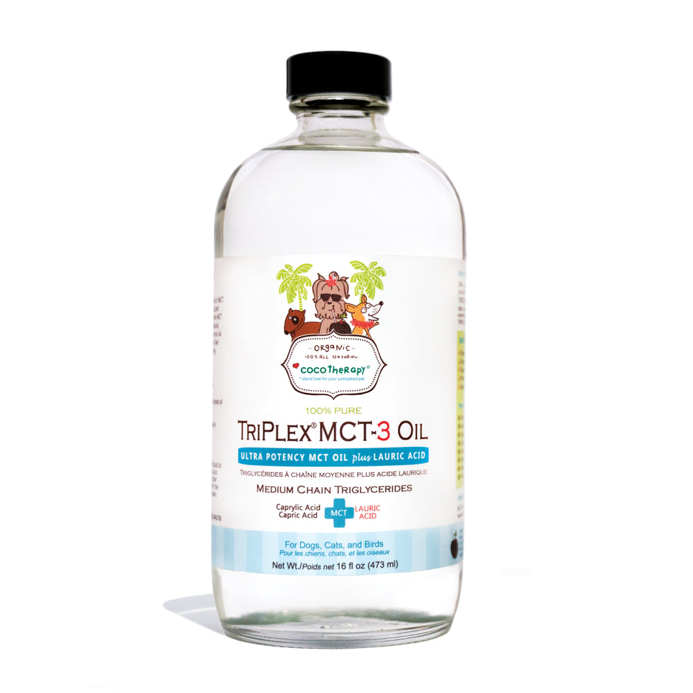 TriPlex™ MCT-3 Oil (16 oz) - MCT Oil for dogs, cats, and birds